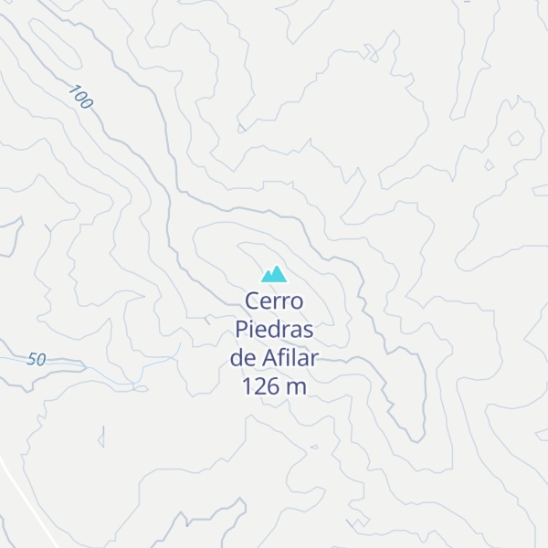 Map of Cerro Piedras de Afilar