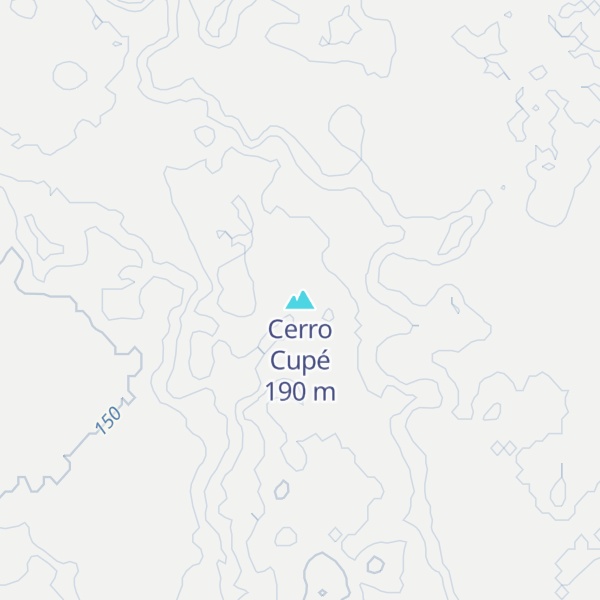 Map of Cerro Cupé