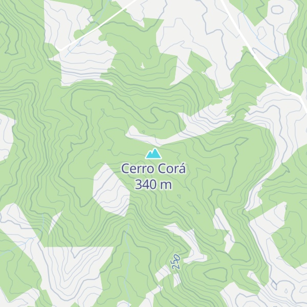 Map of Cerro Corá