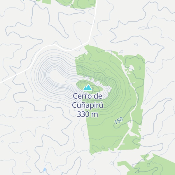 Map of Cerro de Cuñapirú