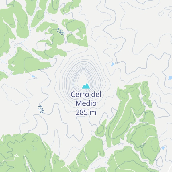 Map of Cerro del Medio