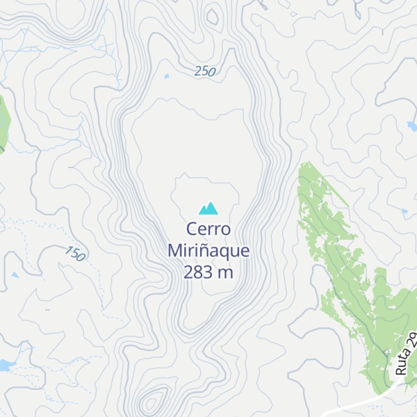 Map of Cerro Miriñaque