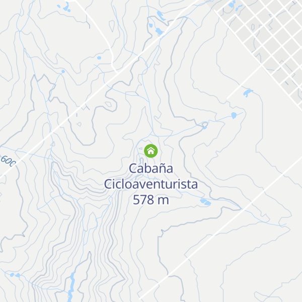 Map of Cabaña Cicloaventurista