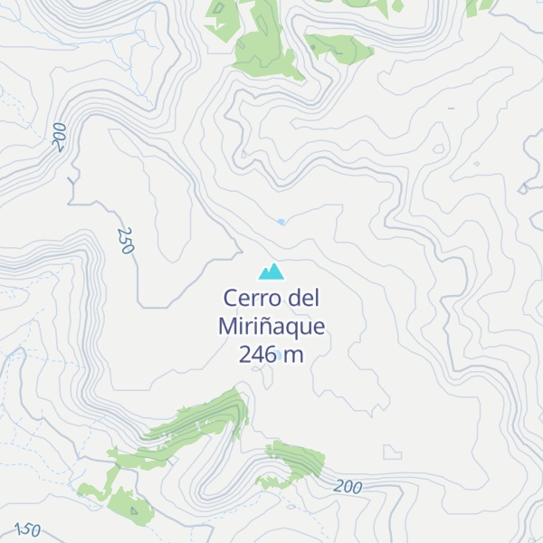 Map of Cerro del Miriñaque