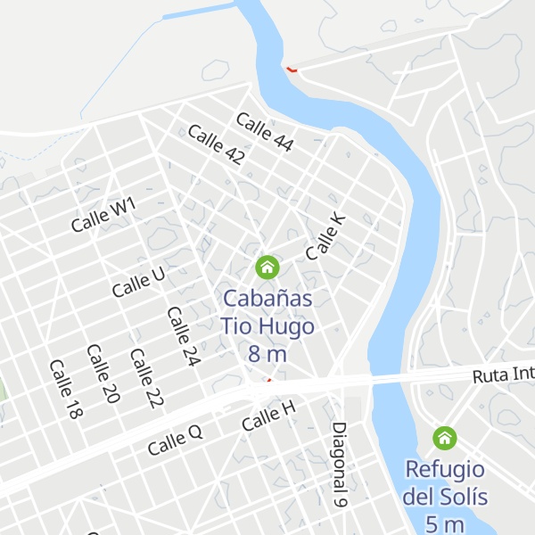Map of Cabañas Tio Hugo