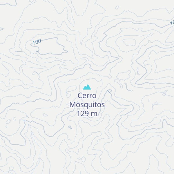Map of Cerro Mosquitos