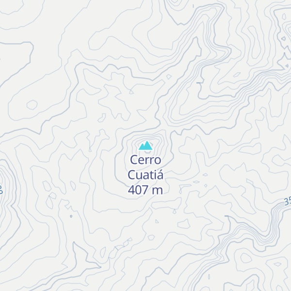 Map of Cerro Cuatiá