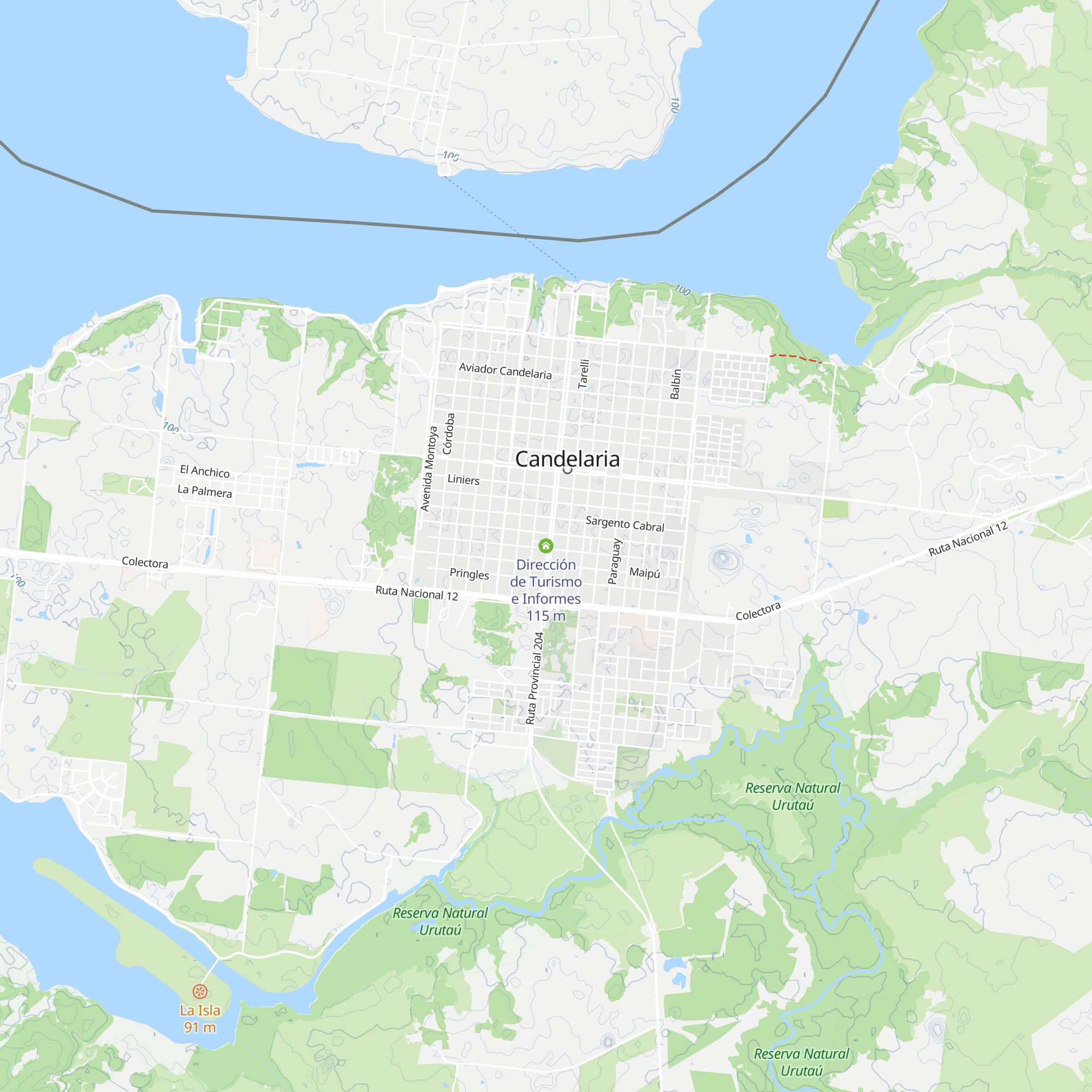 Dirección de Turismo e Informes map