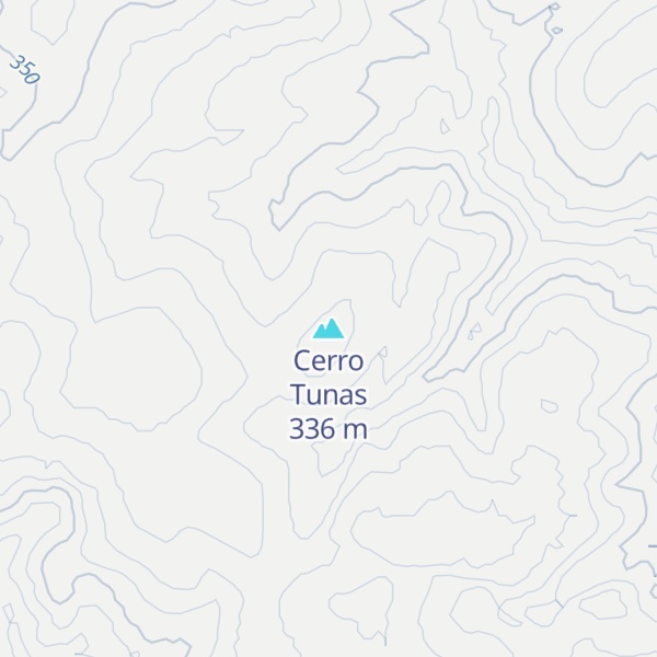 Map of Cerro Tunas