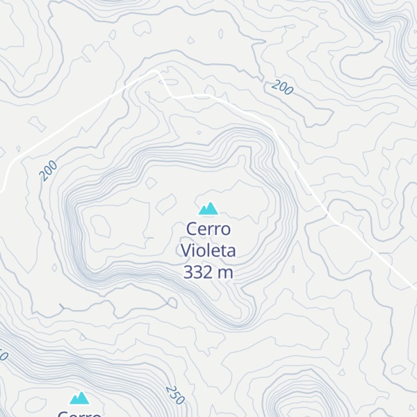 Map of Cerro Violeta