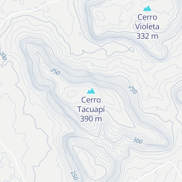 Map of Cerro Tacuapí