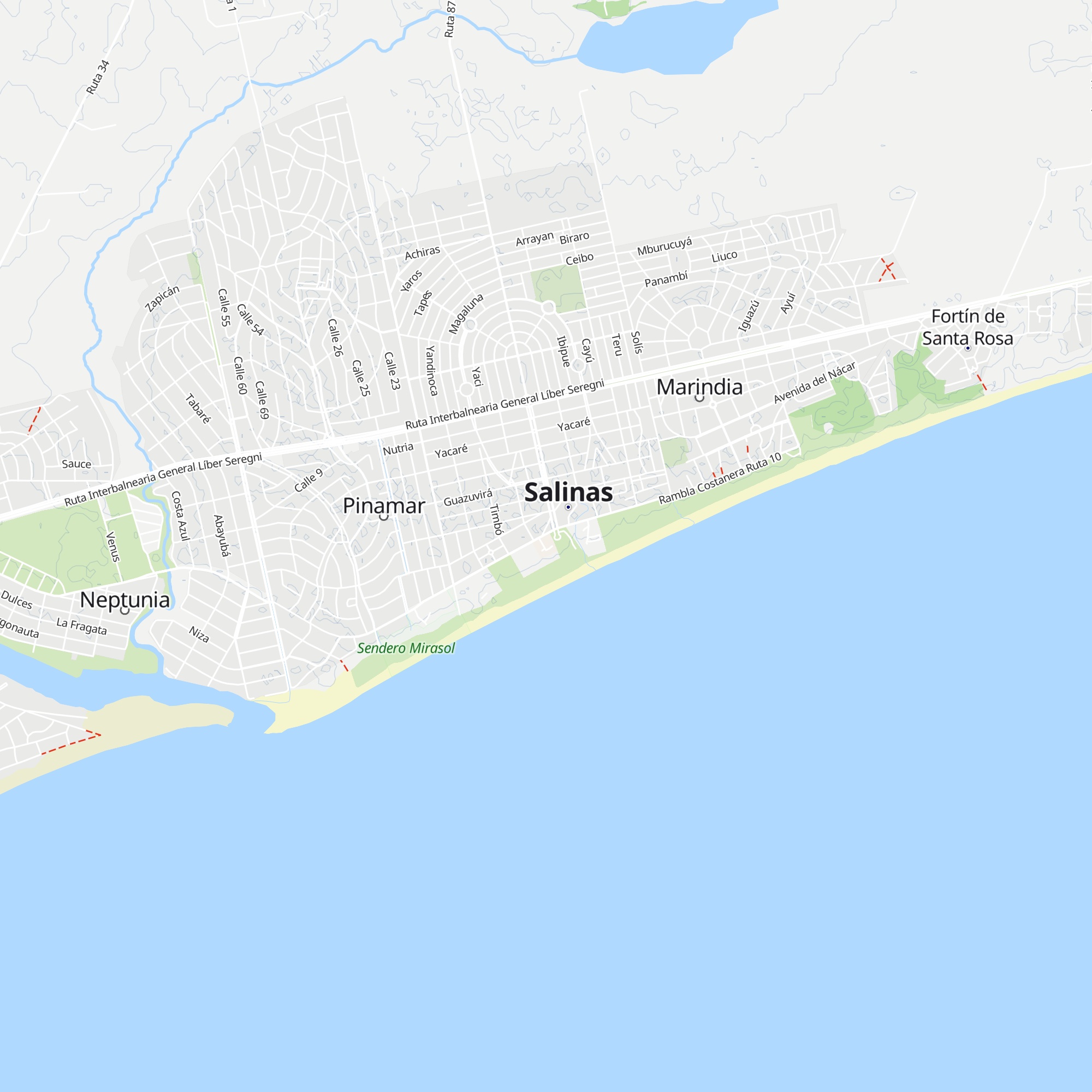 Cabañas Albatros map