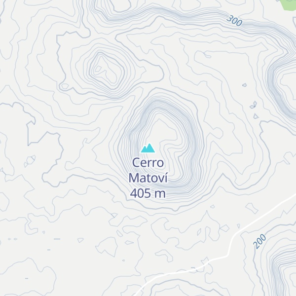 Map of Cerro Matoví