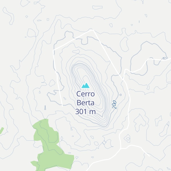 Map of Cerro Berta