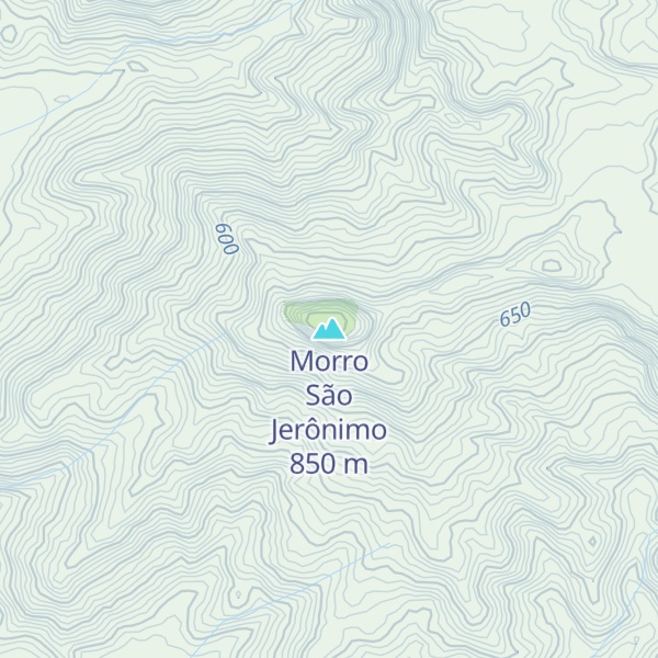 Map of Morro São Jerônimo