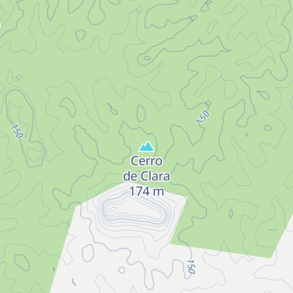 Map of Cerro de Clara