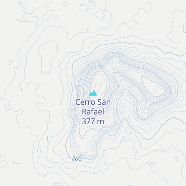 Map of Cerro San Rafael