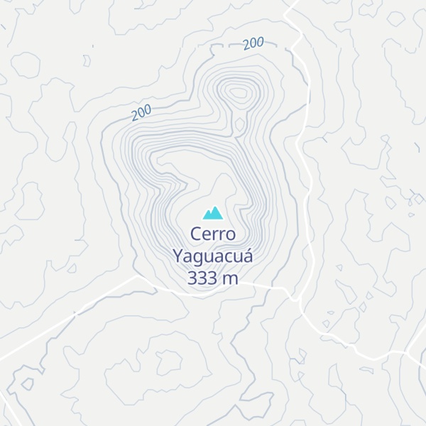 Map of Cerro Yaguacuá