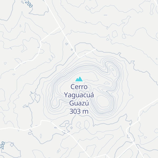 Map of Cerro Yaguacuá Guazú