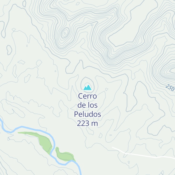 Map of Cerro de los Peludos