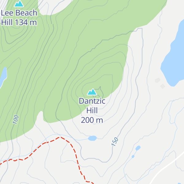 Map of Dantzic Hill