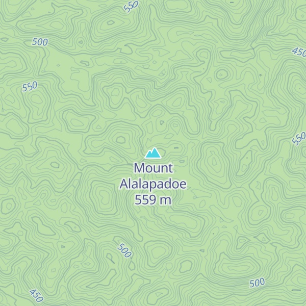Map of Mount Alalapadoe