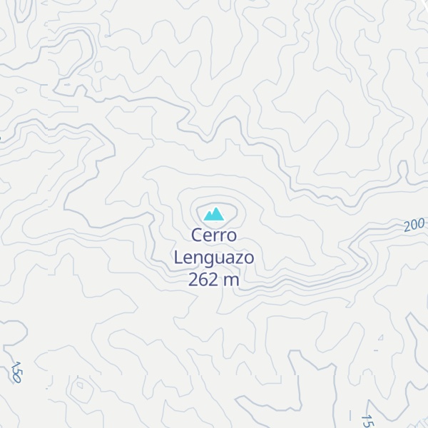 Map of Cerro Lenguazo