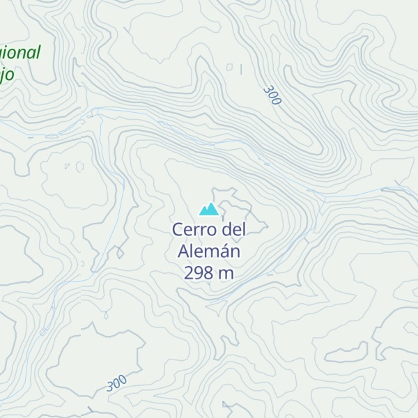 Map of Cerro del Alemán
