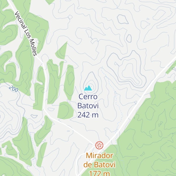 Map of Cerro Batovi