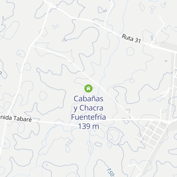 Map of Cabañas y Chacra Fuentefría