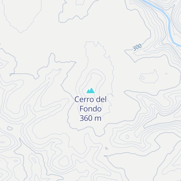 Map of Cerro del Fondo