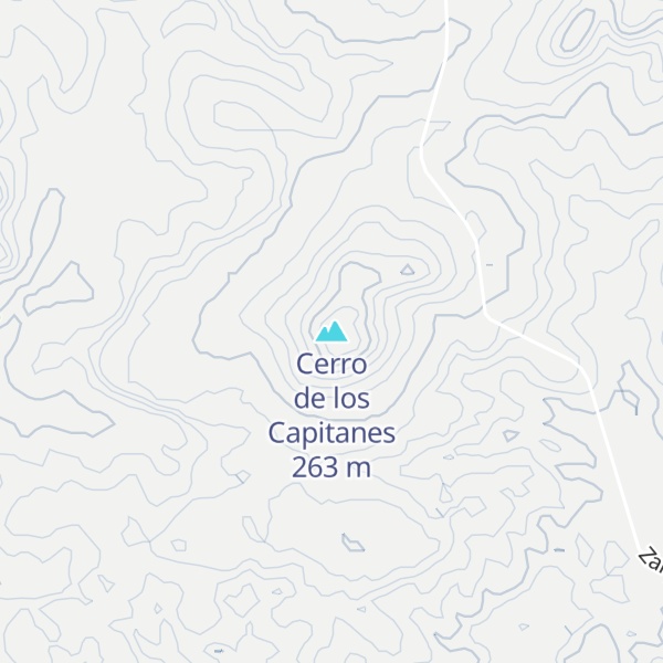 Map of Cerro de los Capitanes