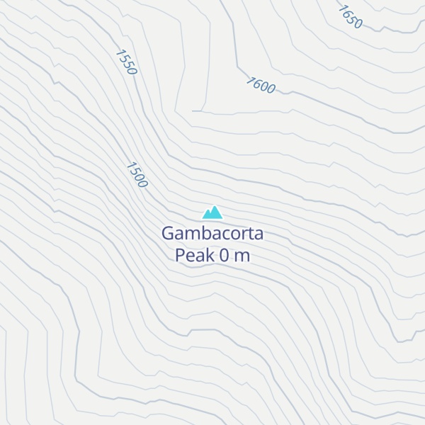 Map of Gambacorta Peak
