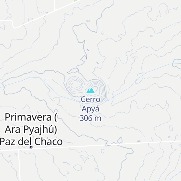 Map of Cerro Apyá
