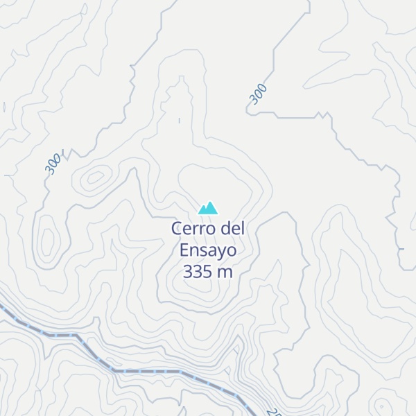 Map of Cerro del Ensayo