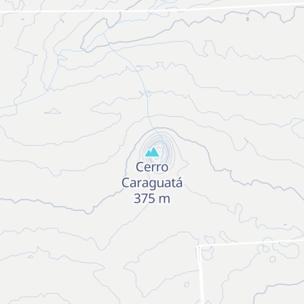 Map of Cerro Caraguatá