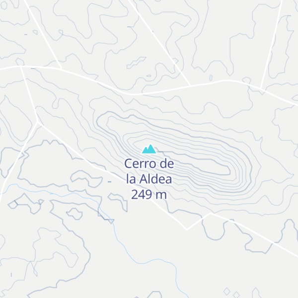Map of Cerro de la Aldea
