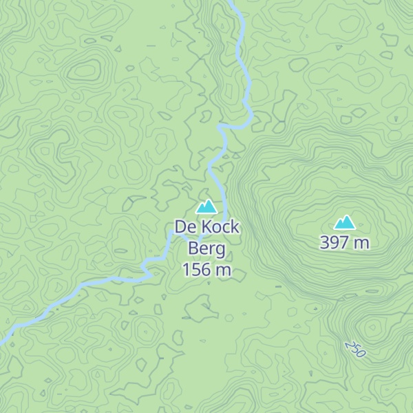 Map of De Kock Berg