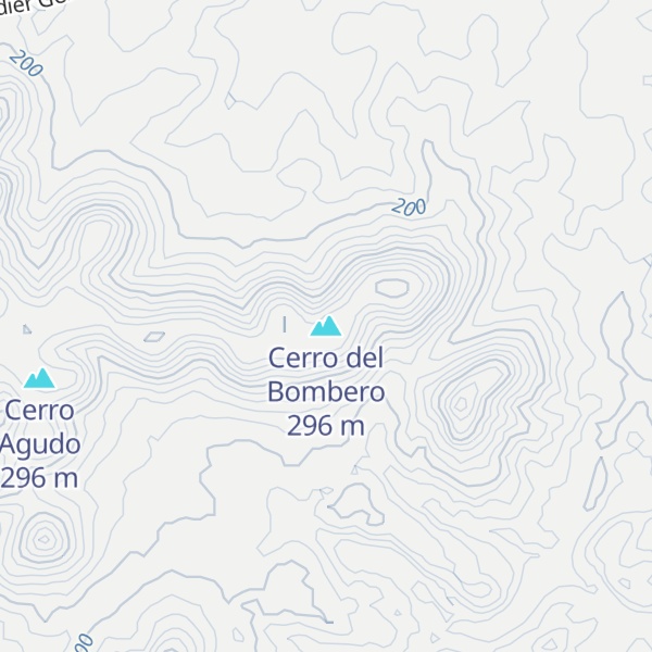 Map of Cerro del Bombero