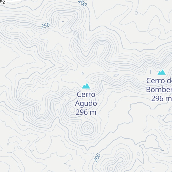 Map of Cerro Agudo