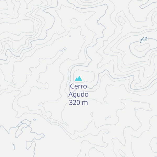 Map of Cerro Agudo