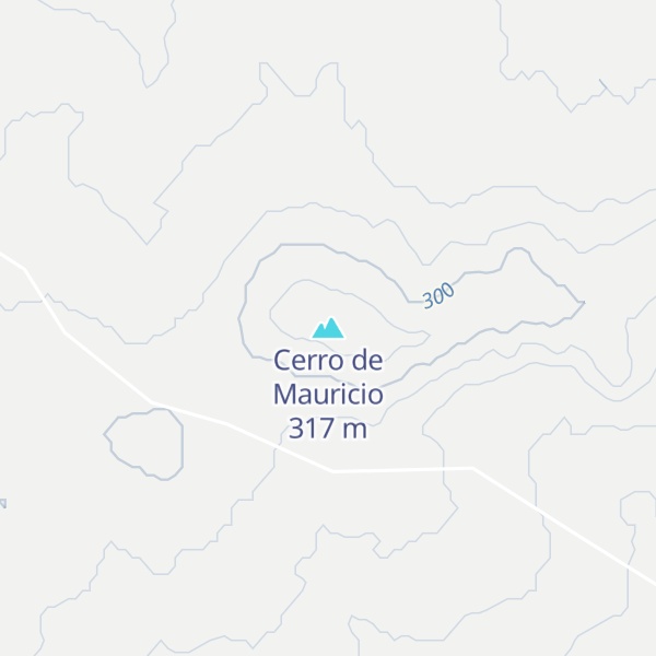 Map of Cerro de Mauricio