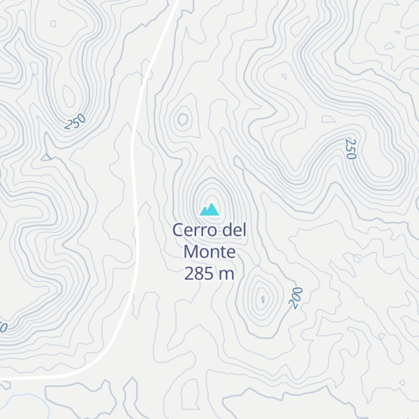 Map of Cerro del Monte