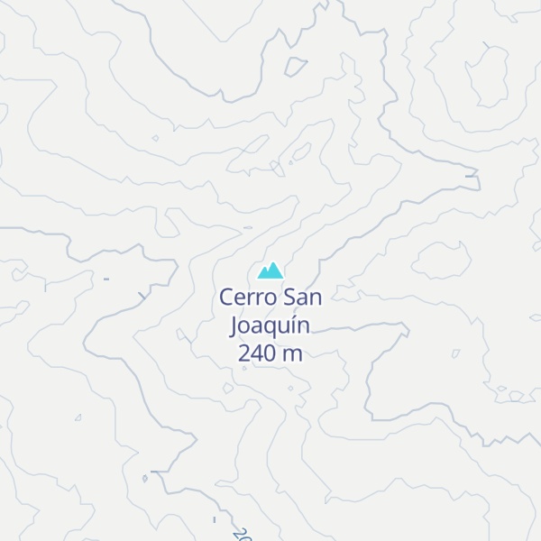 Map of Cerro San Joaquín
