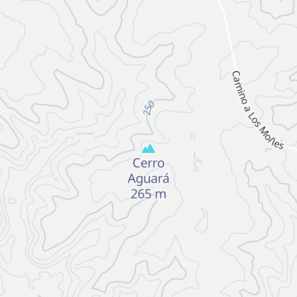 Map of Cerro Aguará