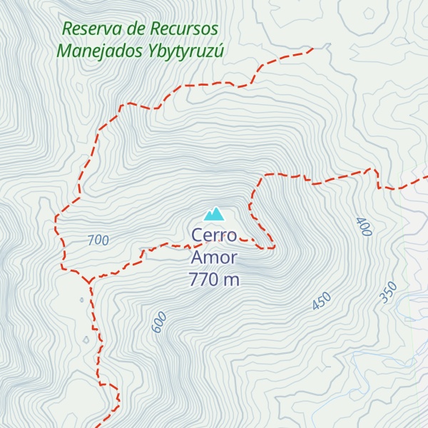 Map of Cerro Amor