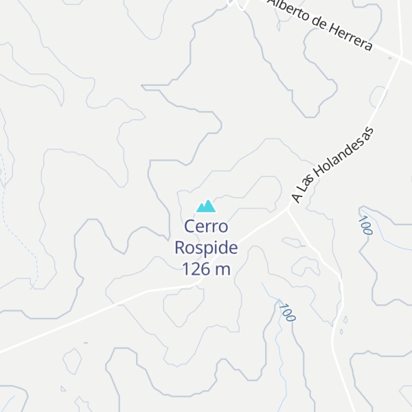 Map of Cerro Rospide