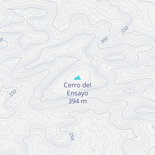 Map of Cerro del Ensayo