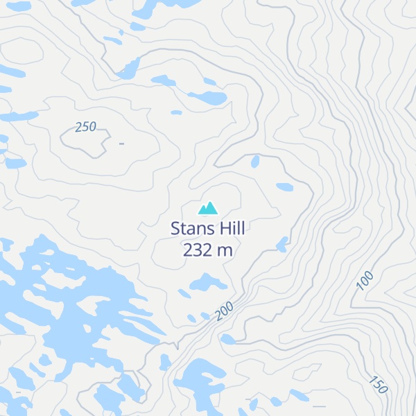 Map of Stans Hill