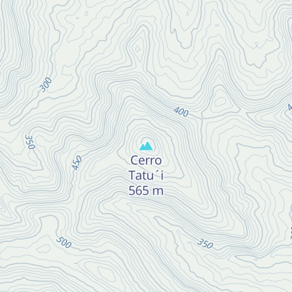 Map of Cerro Tatu´i